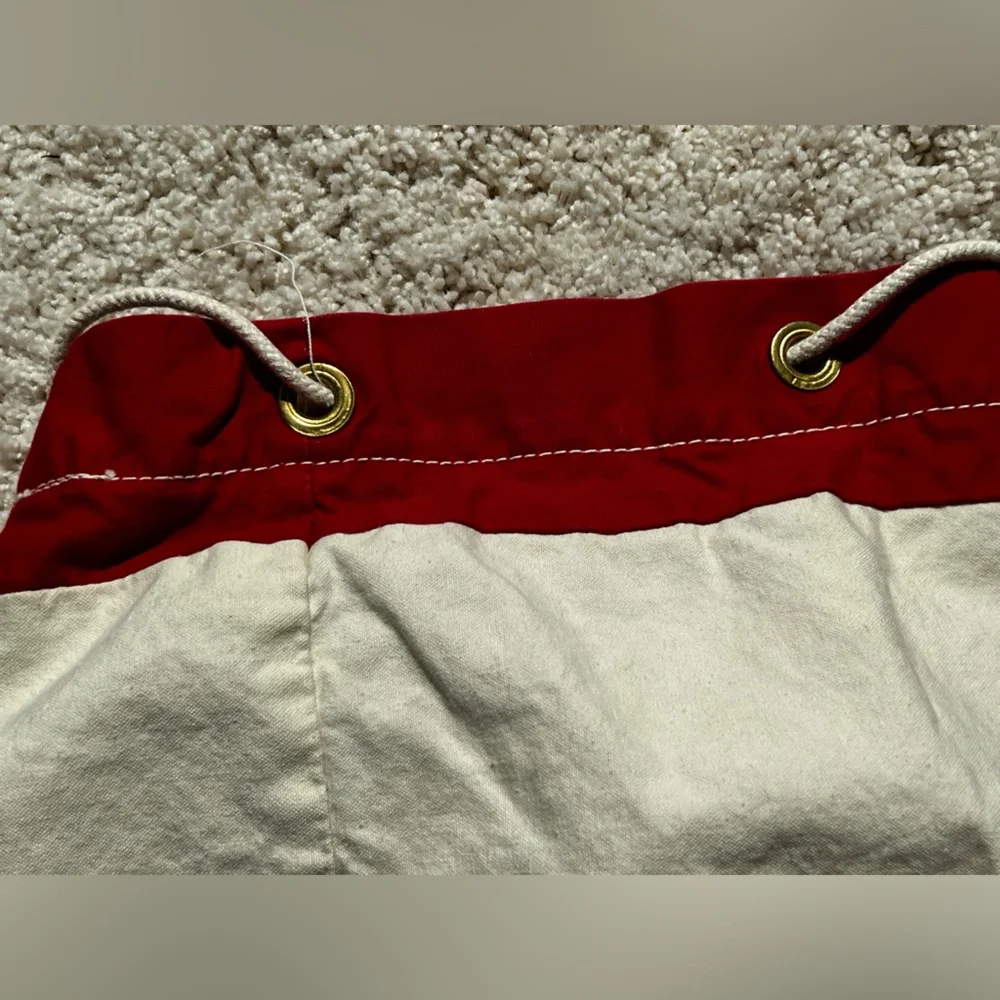 RARE LIKE NEW VINTAGE GW VALLENTINE & SONS SAILCLOTH DRAWSTRING LAUNDRY BAG 27”